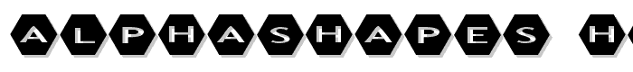 AlphaShapes hexagons 2 font